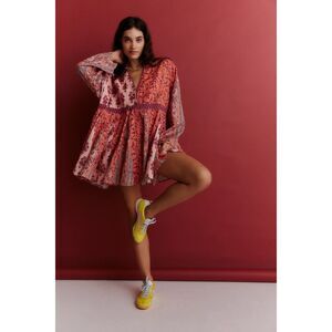Free People Hazy Baby Printed Mini Dress